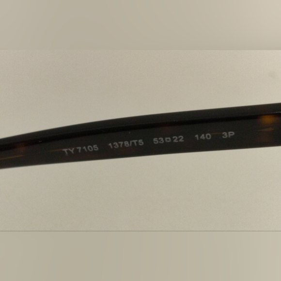 Tory Burch Women\'s Sunglasses TY7105 1378/T5Dark Tortoise Polarized Pre-owned main image 5